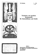 Titelblatt der Nummer 7 von Automobil-Revue Zeitungen 1918
