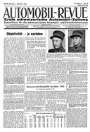 Titelblatt der Nummer 48 von Automobil-Revue Zeitungen 1943