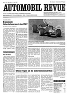 Titelblatt der Nummer 30 von Automobil-Revue Zeitungen 1967