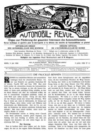 Titelblatt der Nummer 14 von Automobil-Revue Zeitungen 1908