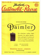 Titelblatt der Nummer 2 von Illustrierte Automobil-Revue 1930