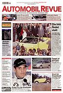 Titelblatt der Nummer 38 von Automobil-Revue Zeitungen 2001