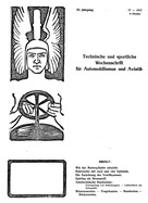 Titelblatt der Nummer 17 von Automobil-Revue Zeitungen 1915