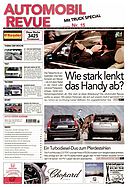 Titelblatt der Nummer 15 von Automobil-Revue Zeitungen 2002