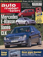 Titelblatt der Nummer 5 von auto motor und sport 2002