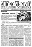 Titelblatt der Nummer 40 von Automobil-Revue Zeitungen 1945