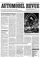 Titelblatt der Nummer 54 von Automobil-Revue Zeitungen 1965