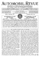 Titelblatt der Nummer 26 von Automobil-Revue Zeitungen 1910