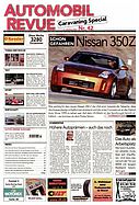 Titelblatt der Nummer 42 von Automobil-Revue Zeitungen 2002