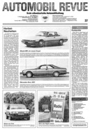 Titelblatt der Nummer 37 von Automobil-Revue Zeitungen 1981
