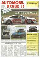 Titelblatt der Nummer 50 von Automobil-Revue Zeitungen 1996