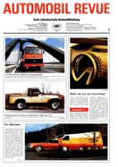 Titelblatt der Nummer 7 von Automobil-Revue Zeitungen 1981