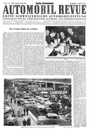 Titelblatt der Nummer 12 von Automobil-Revue Zeitungen 1952