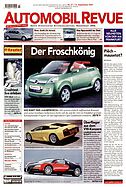 Titelblatt der Nummer 37 von Automobil-Revue Zeitungen 2001