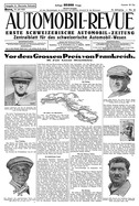 Titelblatt der Nummer 44 von Automobil-Revue Zeitungen 1925