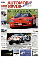 Titelblatt der Nummer 24 von Automobil-Revue Zeitungen 2003