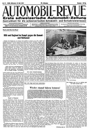 Titelblatt der Nummer 21 von Automobil-Revue Zeitungen 1944