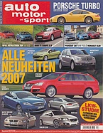 Titelblatt der Nummer 13 von auto motor und sport 2006
