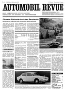 Titelblatt der Nummer 51 von Automobil-Revue Zeitungen 1967