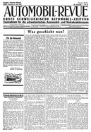 Titelblatt der Nummer 56 von Automobil-Revue Zeitungen 1932