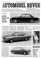 Titelblatt der Nummer 9 von Automobil-Revue Zeitungen 1967
