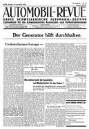 Titelblatt der Nummer 45 von Automobil-Revue Zeitungen 1942