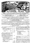 Titelblatt der Nummer 24 von Automobil-Revue Zeitungen 1908