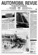 Titelblatt der Nummer 25 von Automobil-Revue Zeitungen 1981