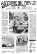 Titelblatt der Nummer 29 von Automobil-Revue Zeitungen 1981