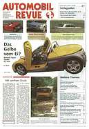 Titelblatt der Nummer 27 von Automobil-Revue Zeitungen 1997