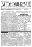 Titelblatt der Nummer 92 von Automobil-Revue Zeitungen 1930