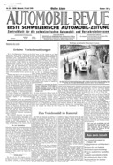 Titelblatt der Nummer 32 von Automobil-Revue Zeitungen 1948