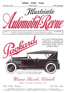 Titelblatt der Nummer 11 von Illustrierte Automobil-Revue 1922