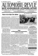 Titelblatt der Nummer 2 von Automobil-Revue Zeitungen 1946