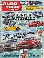 Titelblatt der Nummer 7 von auto motor und sport 2012