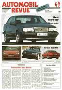 Titelblatt der Nummer 25 von Automobil-Revue Zeitungen 1991