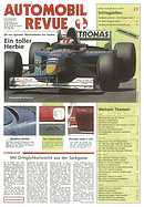 Titelblatt der Nummer 23 von Automobil-Revue Zeitungen 1997