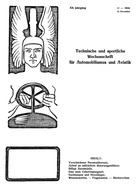 Titelblatt der Nummer 17 von Automobil-Revue Zeitungen 1916
