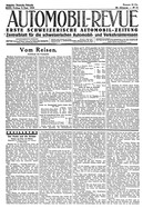 Titelblatt der Nummer 75 von Automobil-Revue Zeitungen 1932