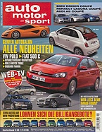 Titelblatt der Nummer 6 von auto motor und sport 2009