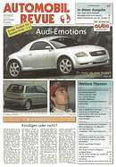 Titelblatt der Nummer 38 von Automobil-Revue Zeitungen 1995