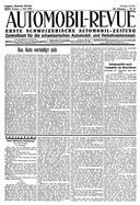 Titelblatt der Nummer 55 von Automobil-Revue Zeitungen 1932