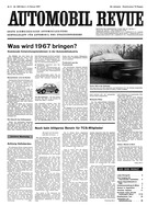 Titelblatt der Nummer 5 von Automobil-Revue Zeitungen 1967