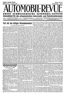 Titelblatt der Nummer 87 von Automobil-Revue Zeitungen 1932