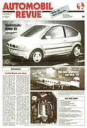 Titelblatt der Nummer 34 von Automobil-Revue Zeitungen 1991