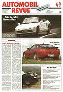Titelblatt der Nummer 30 von Automobil-Revue Zeitungen 1991