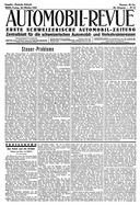 Titelblatt der Nummer 89 von Automobil-Revue Zeitungen 1932
