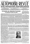 Titelblatt der Nummer 5 von Automobil-Revue Zeitungen 1945