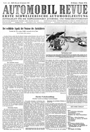 Titelblatt der Nummer 41 von Automobil-Revue Zeitungen 1952