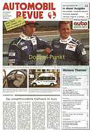 Titelblatt der Nummer 22 von Automobil-Revue Zeitungen 1996